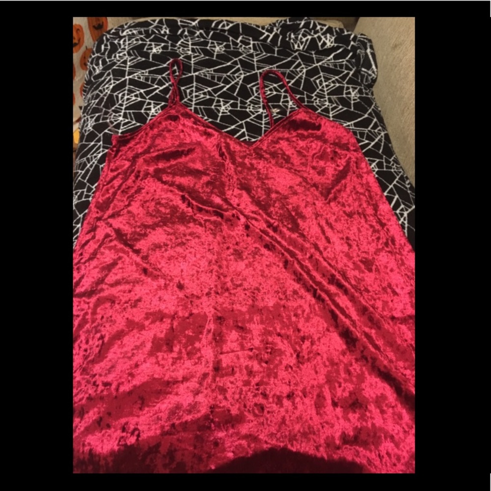 Velvet mini dress